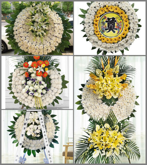 湖北孝感市云梦县沙河乡齐云庵村花圈速递